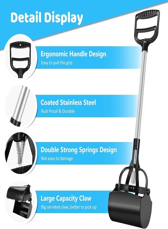 BohoBark Scooper for Large Dogs - Dog Poop Scoop Picker Upper Pet Waste Long Handle Heavy Duty XL Jumbo Scoopers for Grass Yard Doggie Poo Pick-up Claw Scoops... - Image 4